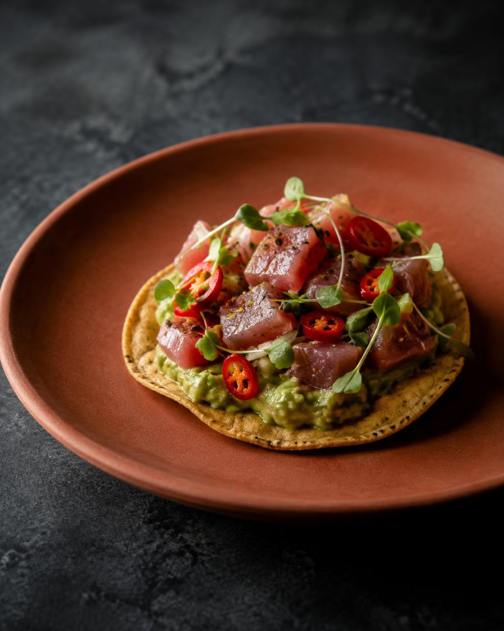 Tuna Tostada